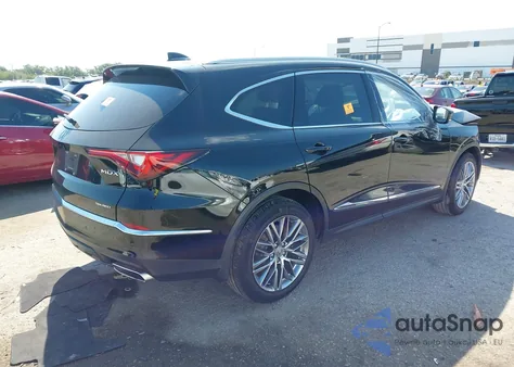 2022 Acura Mdx Advance Package z USA, uszkodzony, nr VIN 5J8YE1H85NL041011
